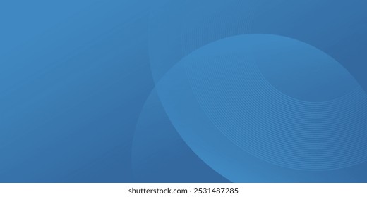 Fundo de gradiente abstrato das cores azul claro e profundo. Beleza curvada forma composição ilustração simples