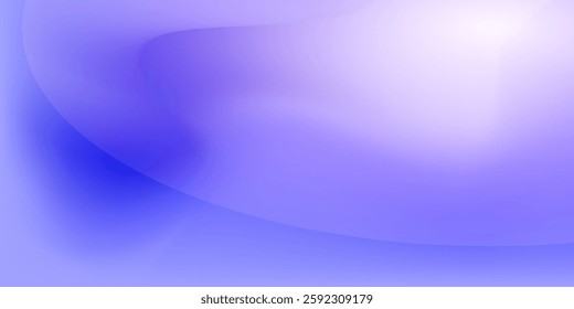 Abstract gradient background of light deep blue colors. Beauty curved shape composition illustration for banner, 