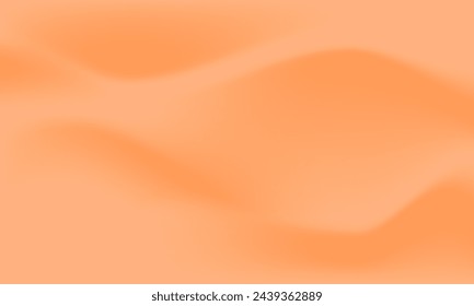 Abstract gradient background of light orange colors. elegant and wavy shape composition illustration for banner, poster, brochure, digital, web, page, surface, decoration.