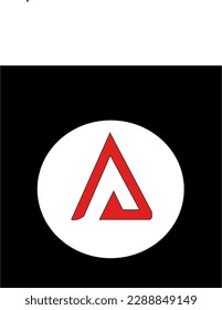 abstract gradient background with logo resembling letter A inside circle great for poster, banner, flyer, web, mobile wallpaper.