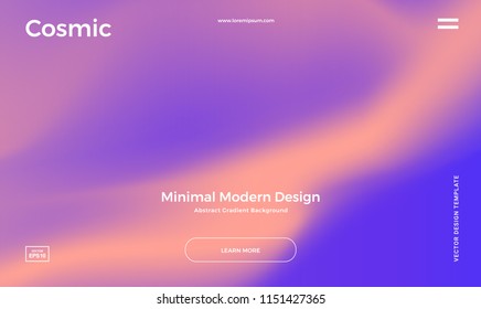 Abstract gradient background. Minimal modern design. Landing page template. Vector illustration. Eps10