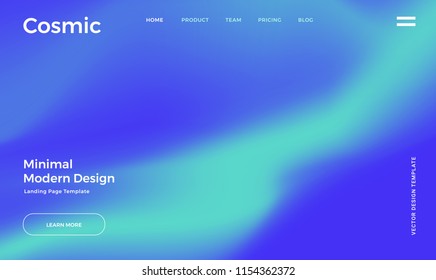 Abstract gradient background. Minimal modern design. Landing page template. Vector illustration. Eps10