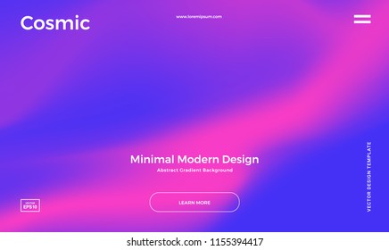 Abstract gradient background. Minimal modern design. Landing page template. Vector illustration. Eps10