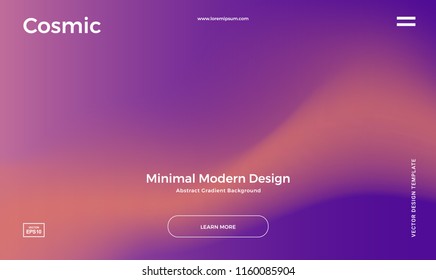 Abstract gradient background. Minimal modern design. Landing page template. Vector illustration. Eps10