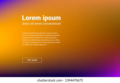 Abstract gradient background. Minimal modern design. Landing page template. Vector illustration. Eps10
