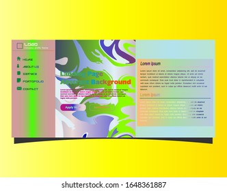 Abstract gradient background. Minimal modern design. Landing page template. Vector illustration. Eps10