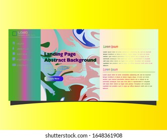 Abstract gradient background. Minimal modern design. Landing page template. Vector illustration. Eps10