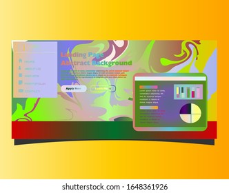 Abstract gradient background. Minimal modern design. Landing page template. Vector illustration. Eps10