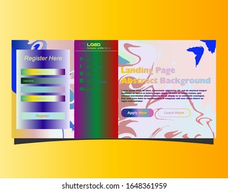 Abstract gradient background. Minimal modern design. Landing page template. Vector illustration. Eps10