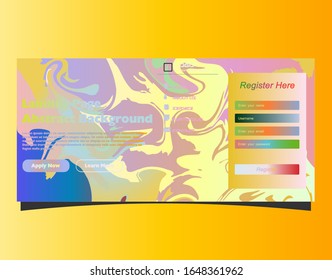 Abstract gradient background. Minimal modern design. Landing page template. Vector illustration. Eps10