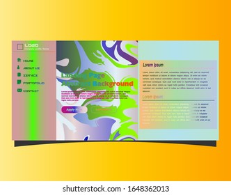 Abstract gradient background. Minimal modern design. Landing page template. Vector illustration. Eps10
