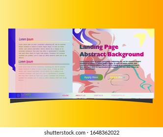 Abstract gradient background. Minimal modern design. Landing page template. Vector illustration. Eps10