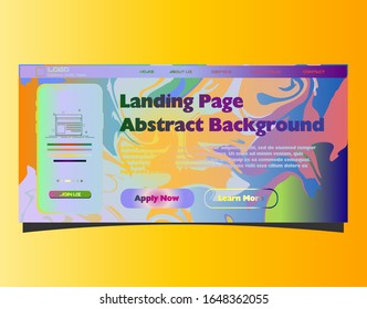 Abstract gradient background. Minimal modern design. Landing page template. Vector illustration. Eps10