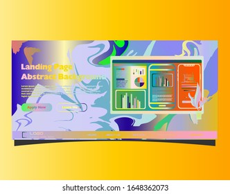 Abstract gradient background. Minimal modern design. Landing page template. Vector illustration. Eps10