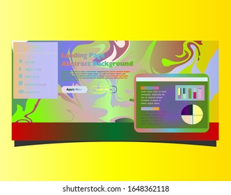 Abstract gradient background. Minimal modern design. Landing page template. Vector illustration. Eps10