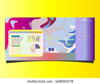 Fondo de degradado abstracto. Diseño minimalista y moderno. Plantilla de página de destino. Ilustración vectorial. Eps10