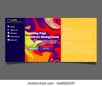 Abstract gradient background. Minimal modern design. Landing page template. Vector illustration. Eps10