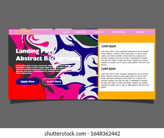 Abstract gradient background. Minimal modern design. Landing page template. Vector illustration. Eps10