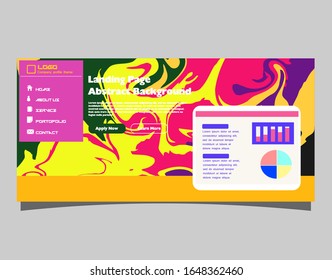 Abstract gradient background. Minimal modern design. Landing page template. Vector illustration. Eps10