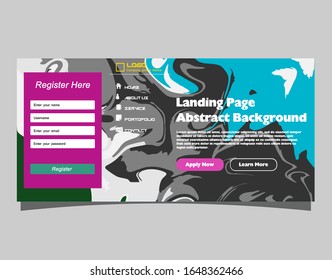 Abstract gradient background. Minimal modern design. Landing page template. Vector illustration. Eps10