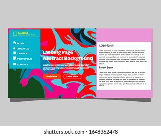 Abstract gradient background. Minimal modern design. Landing page template. Vector illustration. Eps10