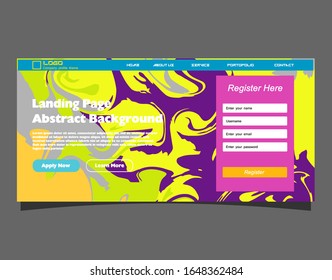 Abstract gradient background. Minimal modern design. Landing page template. Vector illustration. Eps10