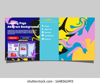 Abstract gradient background. Minimal modern design. Landing page template. Vector illustration. Eps10