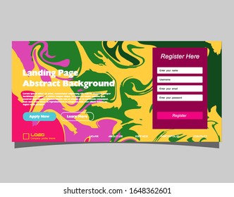 Abstract gradient background. Minimal modern design. Landing page template. Vector illustration. Eps10
