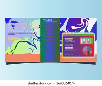 Fondo de degradado abstracto. Diseño minimalista y moderno. Plantilla de página de destino. Ilustración vectorial. Eps10