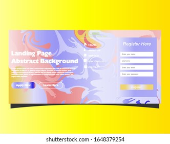 Abstract gradient background. Minimal modern design. Landing page template. Vector illustration. Eps10
