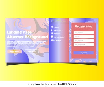 Abstract gradient background. Minimal modern design. Landing page template. Vector illustration. Eps10
