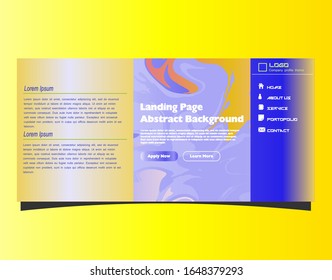 Abstract gradient background. Minimal modern design. Landing page template. Vector illustration. Eps10