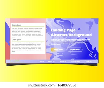 Abstract gradient background. Minimal modern design. Landing page template. Vector illustration. Eps10