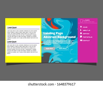 Abstract gradient background. Minimal modern design. Landing page template. Vector illustration. Eps10