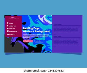 Abstract gradient background. Minimal modern design. Landing page template. Vector illustration. Eps10