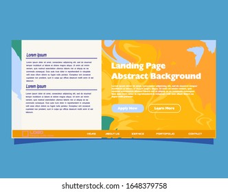 Abstract gradient background. Minimal modern design. Landing page template. Vector illustration. Eps10