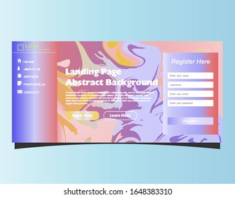 Abstract gradient background. Minimal modern design. Landing page template. Vector illustration. Eps10