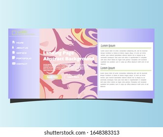 Abstract gradient background. Minimal modern design. Landing page template. Vector illustration. Eps10