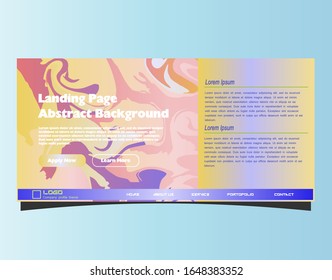 Abstract gradient background. Minimal modern design. Landing page template. Vector illustration. Eps10