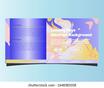 Abstrakter Farbverlauf-Hintergrund. Minimal modernes Design. Seitenvorlage für die Landung. Vektorillustration. EPS10