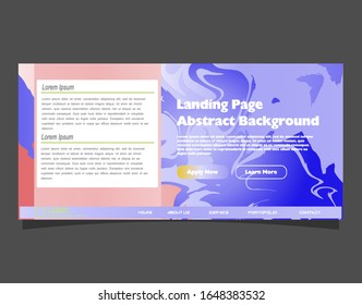 Abstract gradient background. Minimal modern design. Landing page template. Vector illustration. Eps10