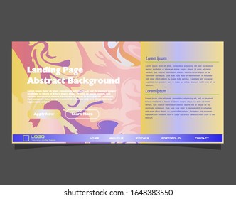 Abstract gradient background. Minimal modern design. Landing page template. Vector illustration. Eps10