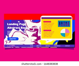 Abstract gradient background. Minimal modern design. Landing page template. Vector illustration. Eps10