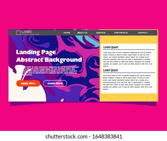 Abstract gradient background. Minimal modern design. Landing page template. Vector illustration. Eps10