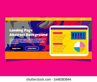 Abstract gradient background. Minimal modern design. Landing page template. Vector illustration. Eps10