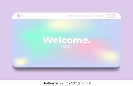Abstract gradient background. Minimal modern design. Landing page template. Vector illustration. Eps10