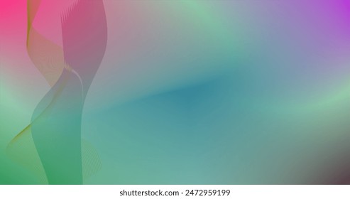 Fondo de degradado Abstractas con una mezcla de colores pastel combinado con unas pocas líneas de oro borroso en los lados para formar una silueta del cuerpo de una mujer