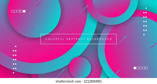 Abstract Gradient Background. Modern colorful backdrop. Cool trendy bright color illustration.Eps10 vector