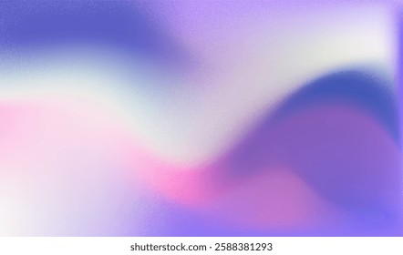 Abstract gradient background with noise overlay effect soft pastel shades, creating a dreamy and futuristic effect for web design, banner, digital, presentations, modern graphic projects.Vector