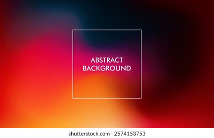 Abstract Gradient background with orange, red, pink, blue, black color